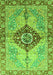 Machine Washable Persian Green Traditional Area Rugs, wshabs3257grn