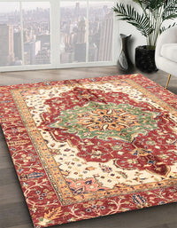 Abstract Red Persian Rug, abs3258