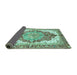 Sideview of Persian Turquoise Traditional Rug, abs3258turq