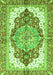 Machine Washable Persian Green Traditional Area Rugs, wshabs3258grn