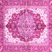 Square Persian Pink Traditional Rug, abs3258pnk