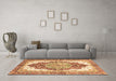 Machine Washable Persian Brown Traditional Rug in a Living Room,, wshabs3258brn