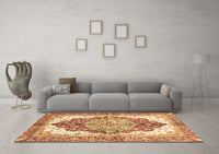 Machine Washable Persian Brown Traditional Rug, wshabs3258brn