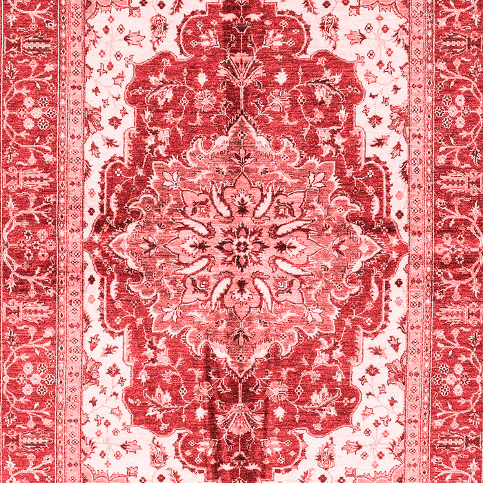 Machine Washable Persian Red Traditional Rug, wshabs3258red