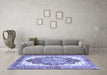 Machine Washable Persian Blue Traditional Rug in a Living Room, wshabs3258blu