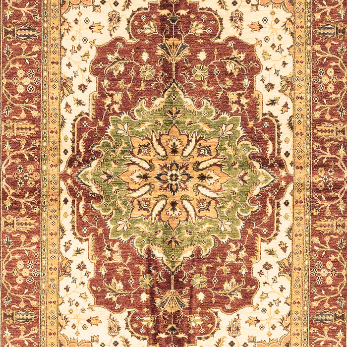 Machine Washable Persian Brown Traditional Rug, wshabs3258brn