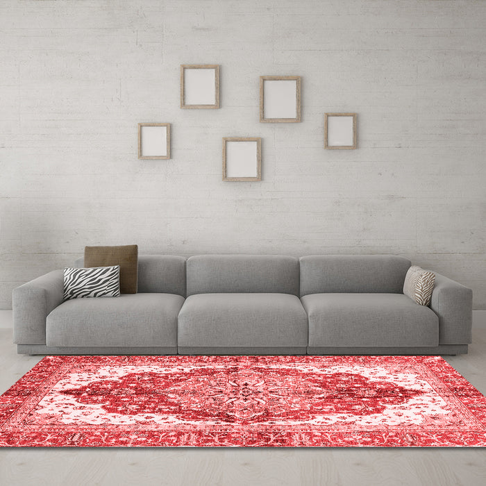 Traditional Red Washable Rugs