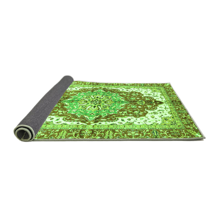 Sideview of Persian Green Traditional Rug, abs3258grn