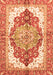 Machine Washable Persian Orange Traditional Area Rugs, wshabs3258org