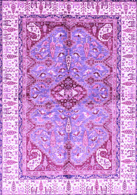 Geometric Purple Traditional Rug, abs3259pur