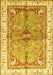 Geometric Yellow Traditional Rug, abs3259yw