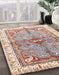 Abstract Desert Sand Beige Geometric Rug in Family Room, abs3259