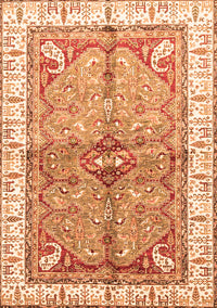 Geometric Orange Traditional Rug, abs3259org