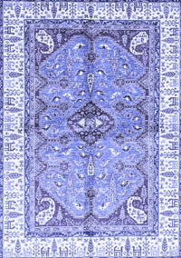 Geometric Blue Traditional Rug, abs3259blu