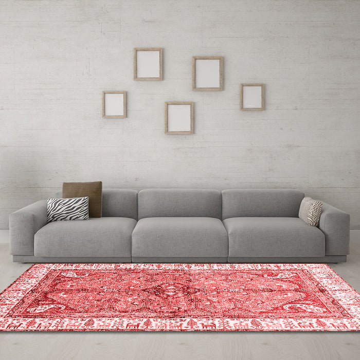 Traditional Red Washable Rugs