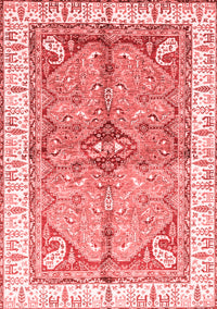 Geometric Red Traditional Rug, abs3259red