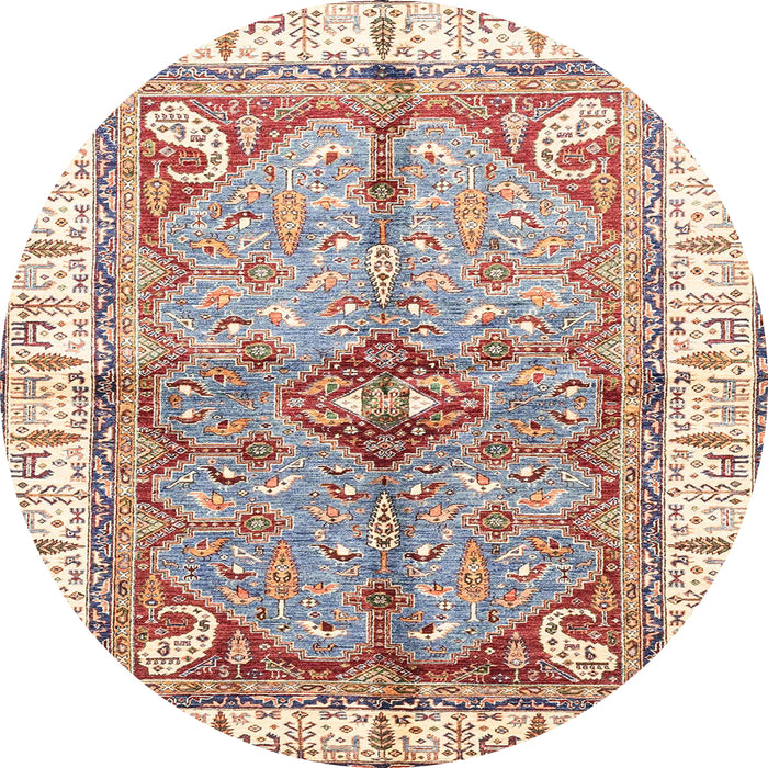 Round Machine Washable Abstract Desert Sand Beige Rug, wshabs3259