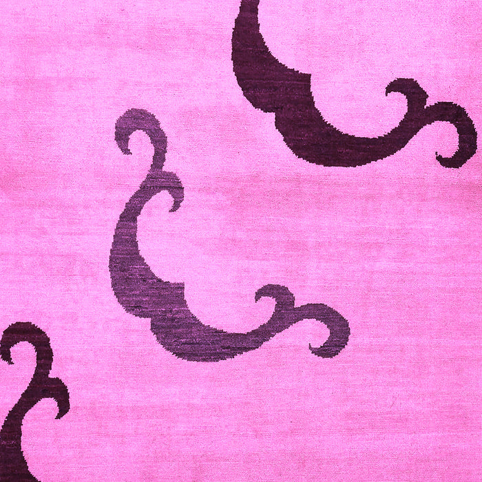Machine Washable Abstract Purple Modern Area Rugs, wshabs325pur
