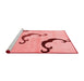 Modern Red Washable Rugs