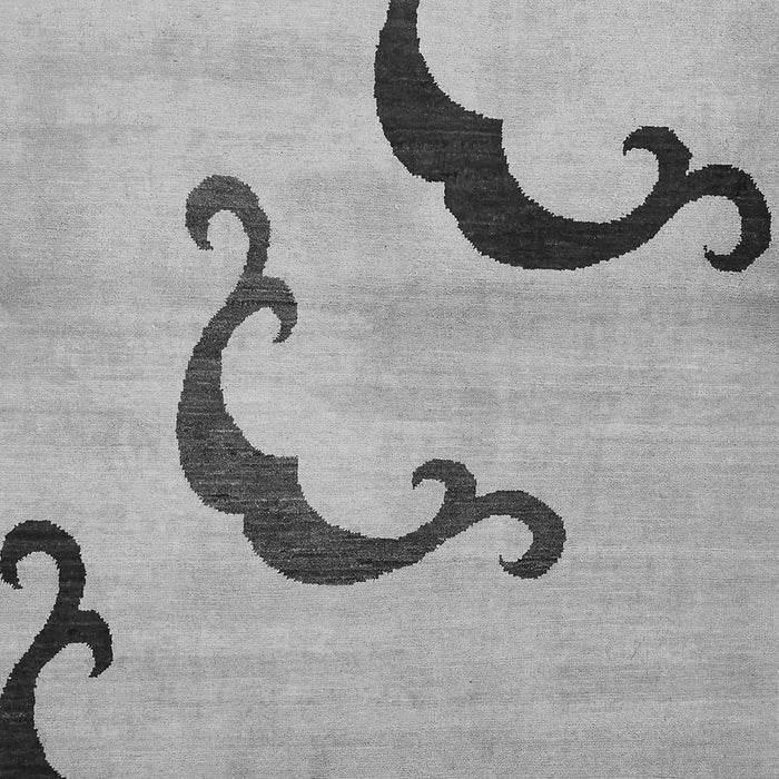 Machine Washable Abstract Gray Modern Rug, wshabs325gry