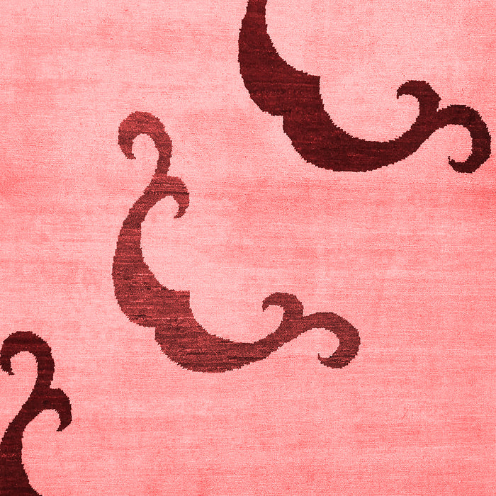 Machine Washable Abstract Red Modern Rug, wshabs325red
