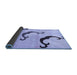 Sideview of Abstract Blue Modern Rug, abs325blu