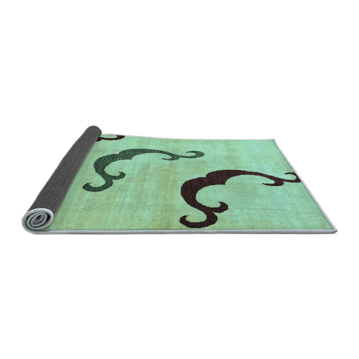 Sideview of Abstract Light Blue Modern Rug, abs325lblu