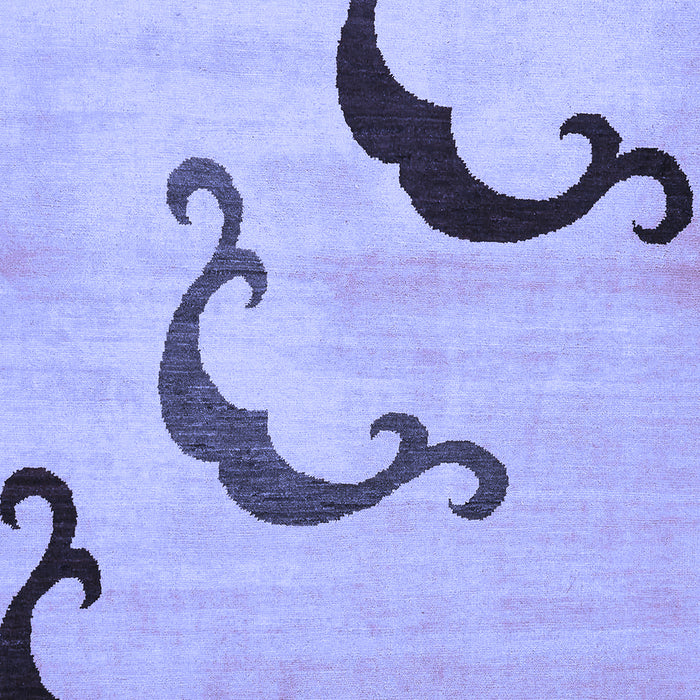 Machine Washable Abstract Blue Modern Rug, wshabs325blu