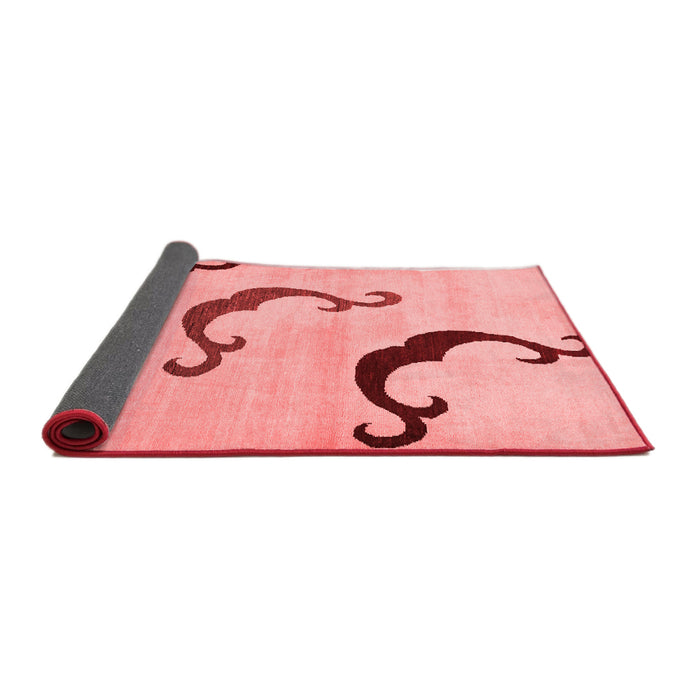 Abstract Red Modern Area Rugs