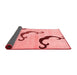 Abstract Red Modern Area Rugs