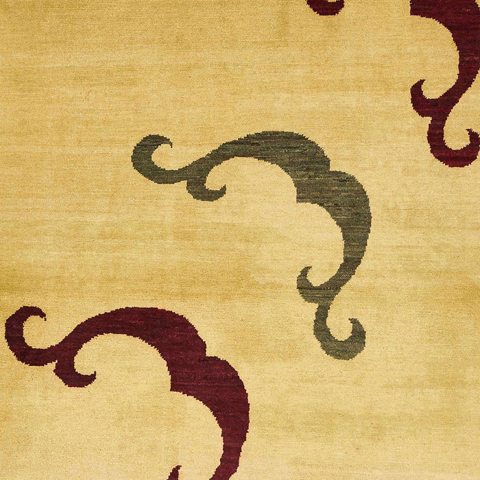 Machine Washable Abstract Cinnamon Brown Rug, wshabs325