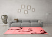 Modern Red Washable Rugs