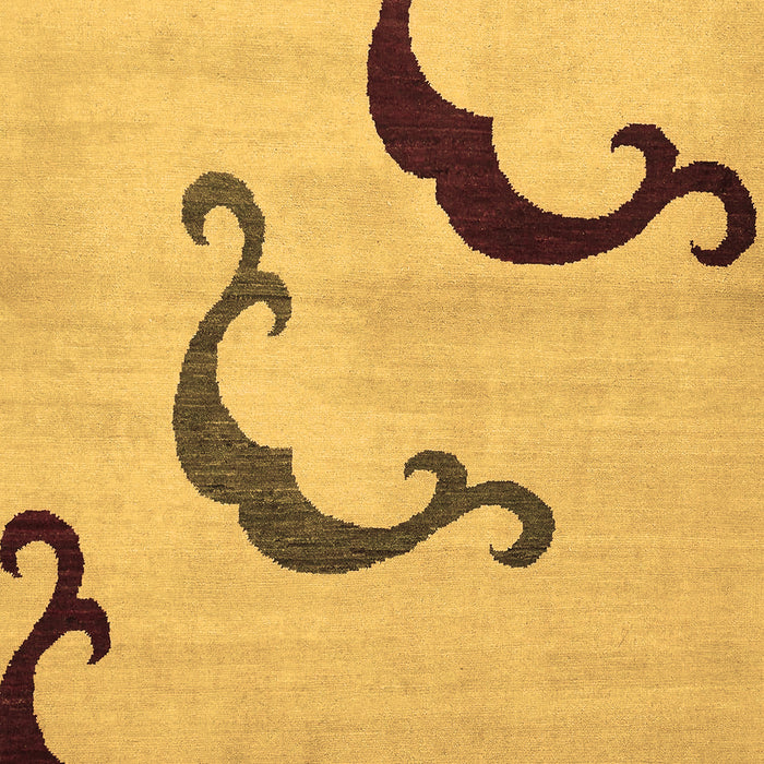 Machine Washable Abstract Brown Modern Rug, wshabs325brn