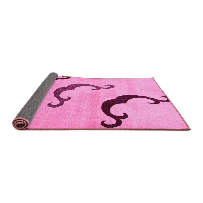 Sideview of Abstract Pink Modern Rug, abs325pnk