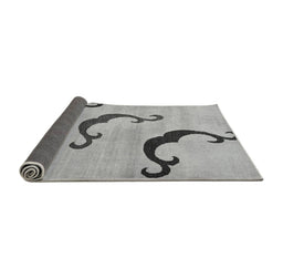 Sideview of Abstract Gray Modern Rug, abs325gry