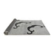 Sideview of Abstract Gray Modern Rug, abs325gry