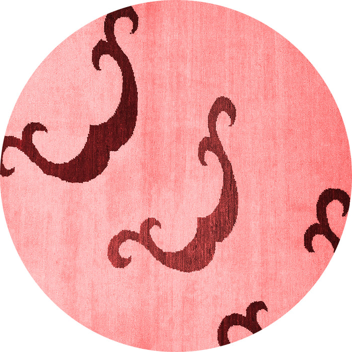 Machine Washable Abstract Red Modern Rug, wshabs325red