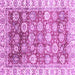 Square Oriental Purple Traditional Rug, abs3260pur