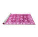 Sideview of Machine Washable Oriental Pink Traditional Rug, wshabs3260pnk