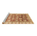 Sideview of Machine Washable Oriental Brown Traditional Rug, wshabs3260brn