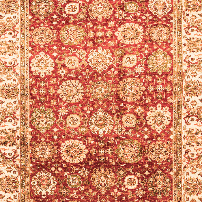 Machine Washable Oriental Orange Traditional Area Rugs, wshabs3260org