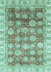 Oriental Turquoise Traditional Rug, abs3260turq