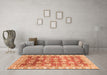 Machine Washable Oriental Orange Traditional Area Rugs in a Living Room, wshabs3260org