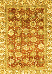 Oriental Yellow Traditional Rug, abs3260yw