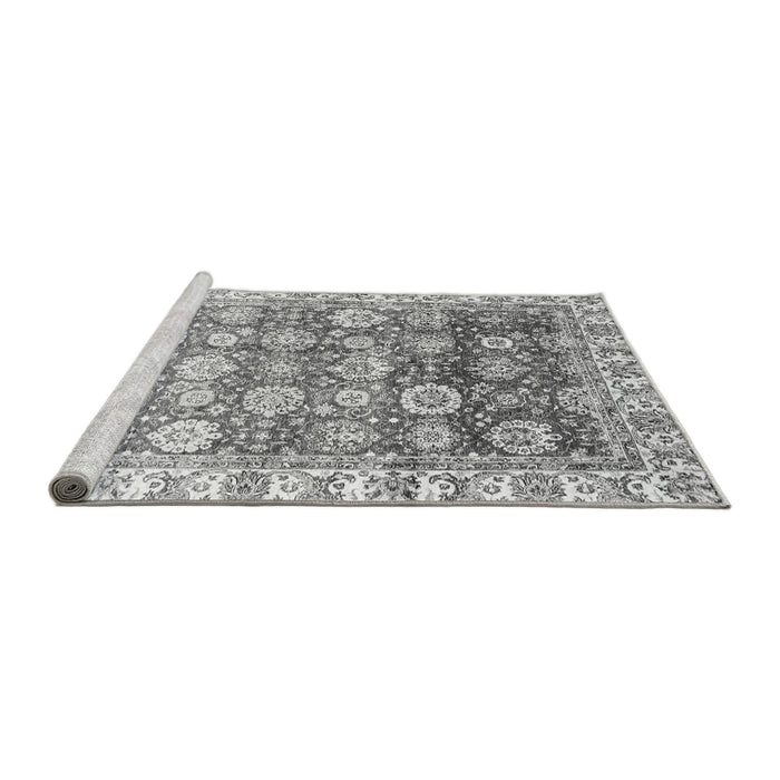 Sideview of Machine Washable Oriental Gray Traditional Rug, wshabs3260gry