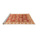 Sideview of Machine Washable Oriental Orange Traditional Area Rugs, wshabs3260org