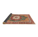 Sideview of Abstract Brown Persian Rug, abs3261