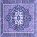 Square Persian Blue Traditional Rug, abs3261blu