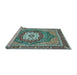 Sideview of Machine Washable Persian Light Blue Traditional Rug, wshabs3261lblu