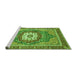 Sideview of Machine Washable Persian Green Traditional Area Rugs, wshabs3261grn